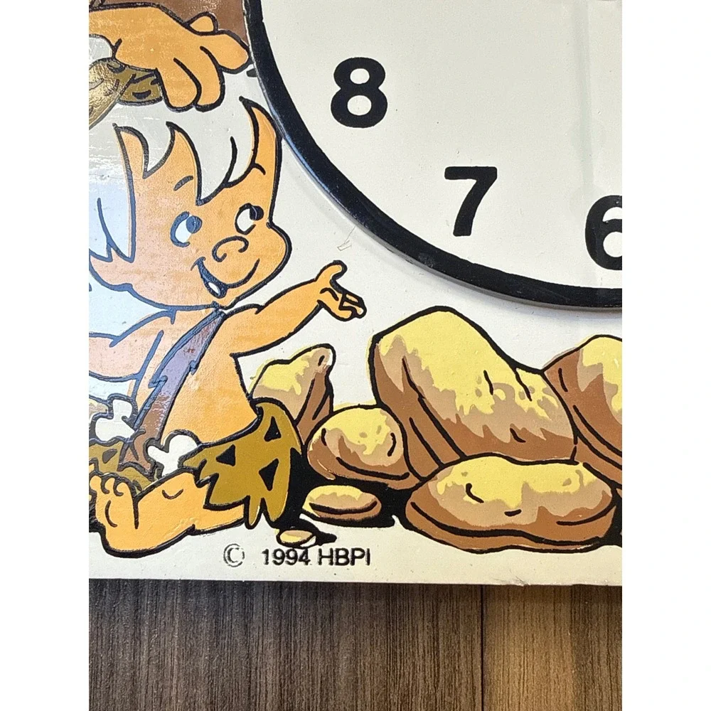 VTG Hanna-Barbera The Flintstones Wall Clock Multicolor 1994 Vintage 90s WORKING